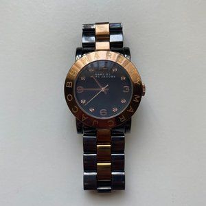 COPY - Marc Jacobs Women's Two Tone Black & Gold Crystal Dial Wrist Watch
